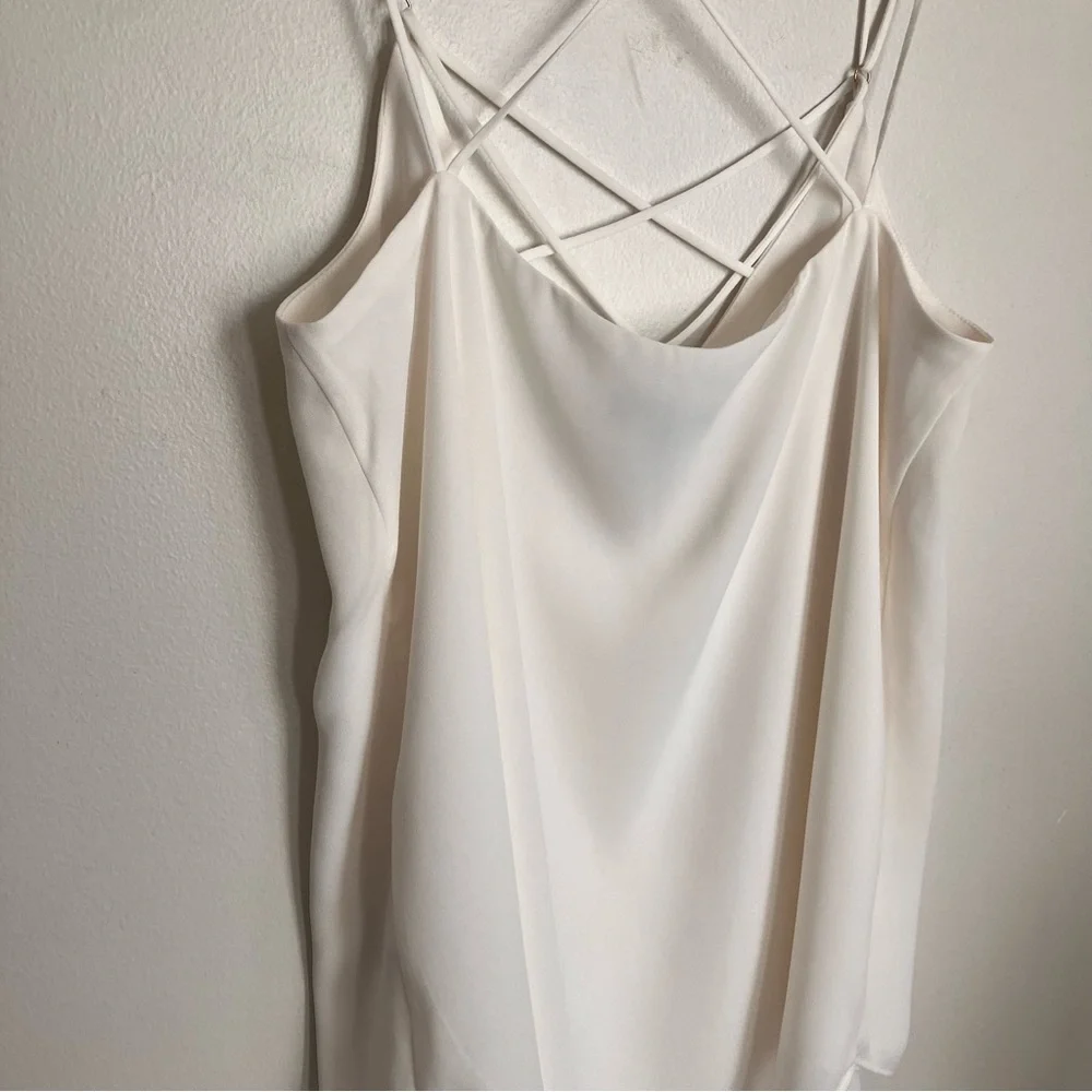 Express Cream Tank Top with Strappy Design - Picture 6 of 8